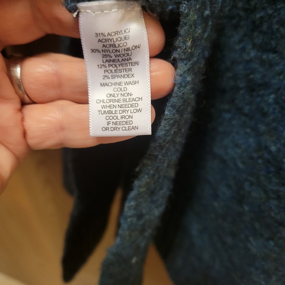 LOFT Teal Blue Tunic Sweater (XL) - Picture 3 of 4